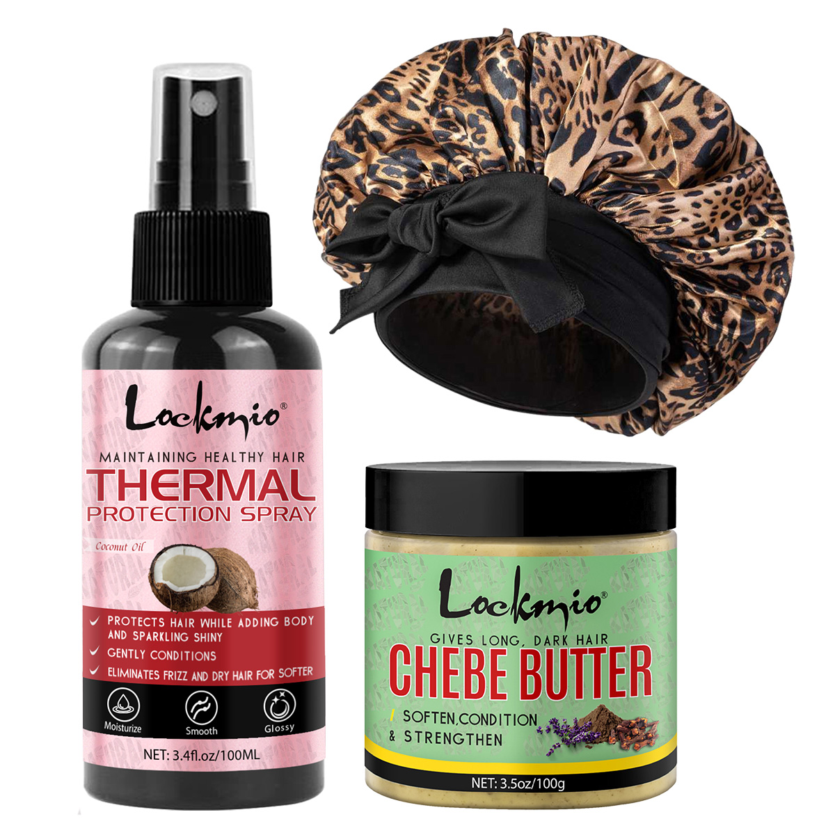 Hair Care Natural Ingredients - Spray Protetor Térmico, Manteiga de Chebe,