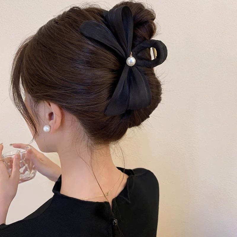 Hair Clip Claw Large - Grampo de cabelo arco enrugado para