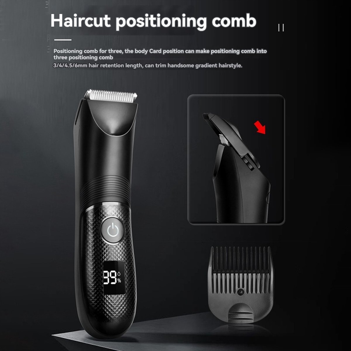 Hair Care Works - Aparador de Pelos Masculino [T80C] com