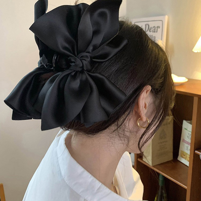 Hair Clip Claw Large - Presilha de Cabelo Grande com Laço,