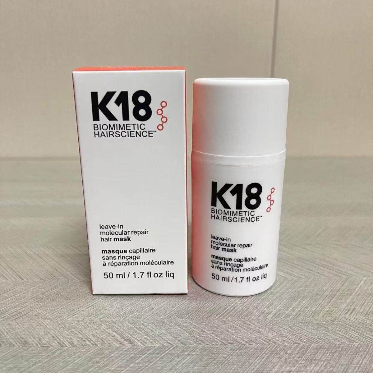Hair Care Natural - Máscara Capilar K18 Leave-In de 50ml
