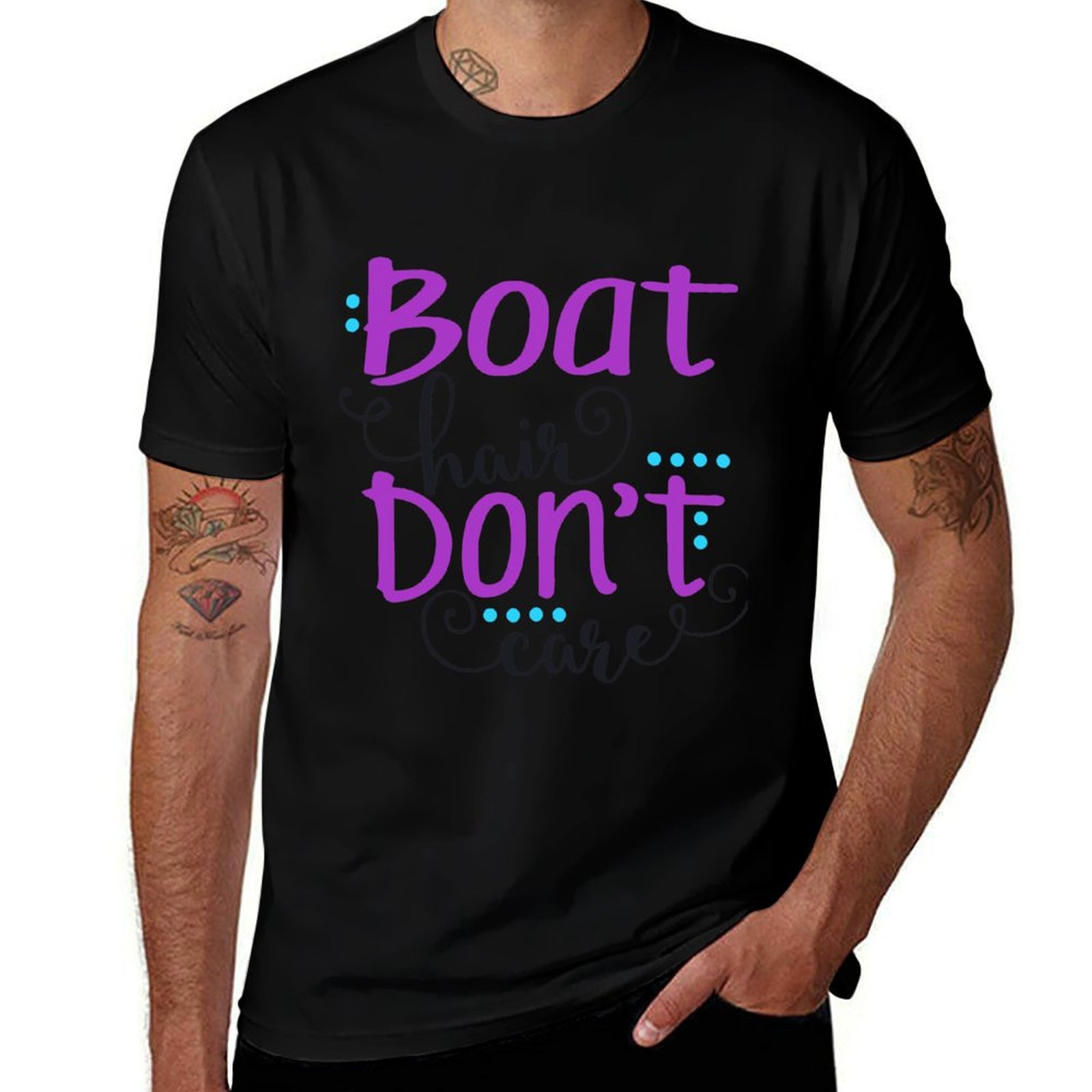 Hair Care Works - Camiseta Boat Hair Don't Care, camiseta