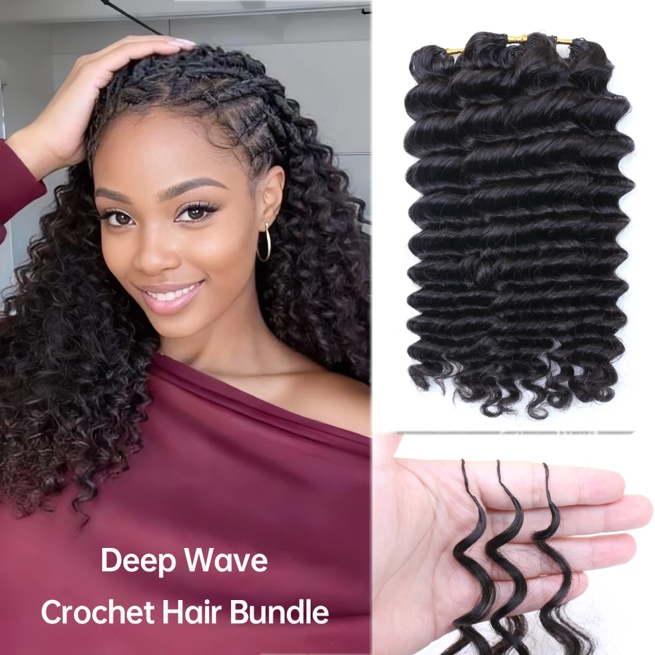Extensões de cabelo humano com - Crochet Braiding Hair avaliação e preço