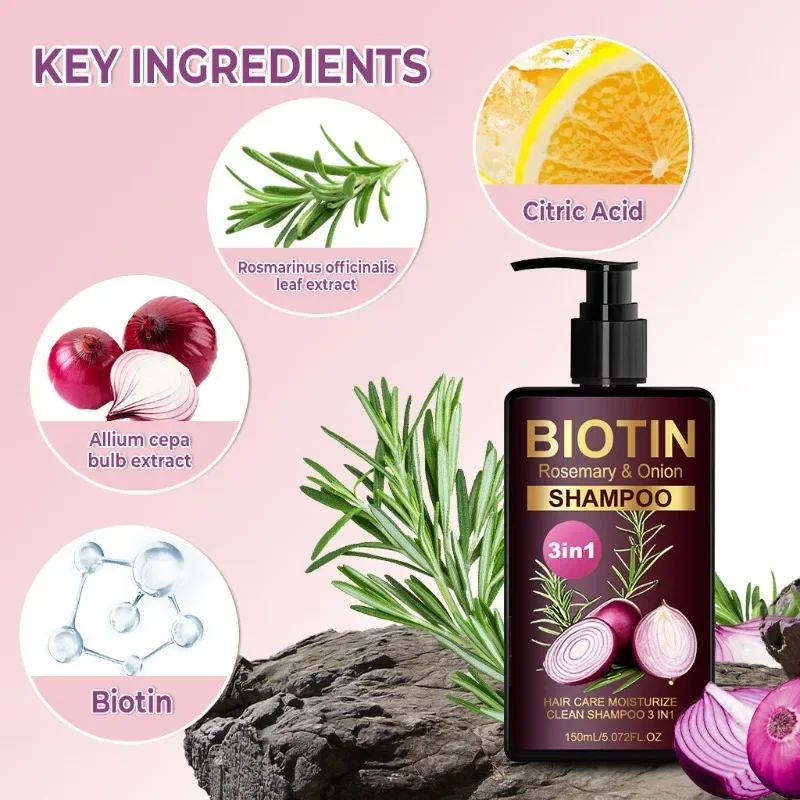 Shampoo BIOTIN de alecrim e ce - Hair Care Natural Ingredients avaliação e preço