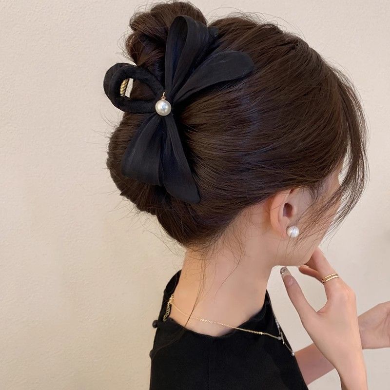 Grampo de cabelo arco enrugado - Hair Clip Claw Large avaliação e preço