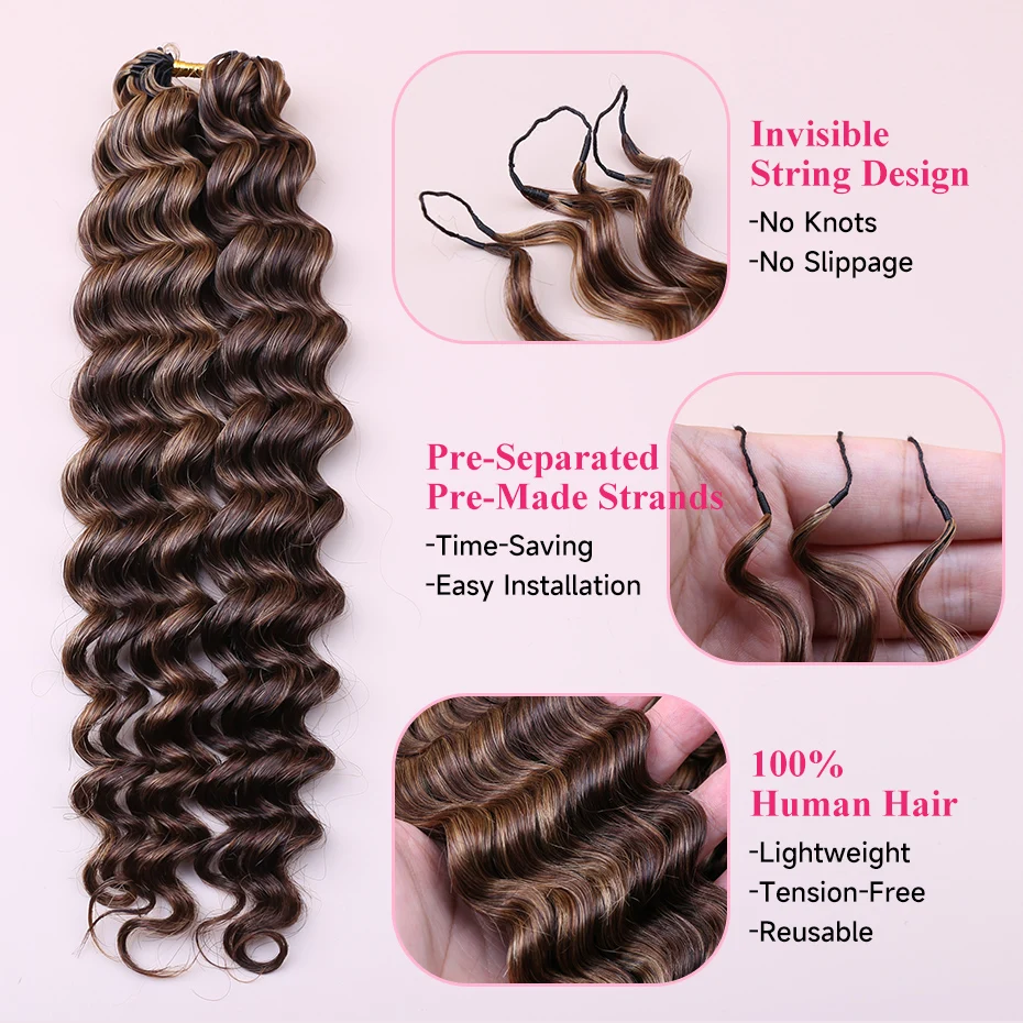 4/27 Cabelo humano brasileiro  - Crochet Braiding Hair avaliação e preço