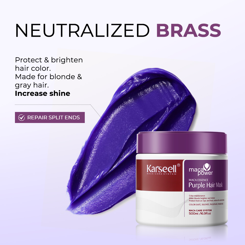 Máscara de cabelo roxo Karseel - Bond Repair Shampoo avaliação e preço