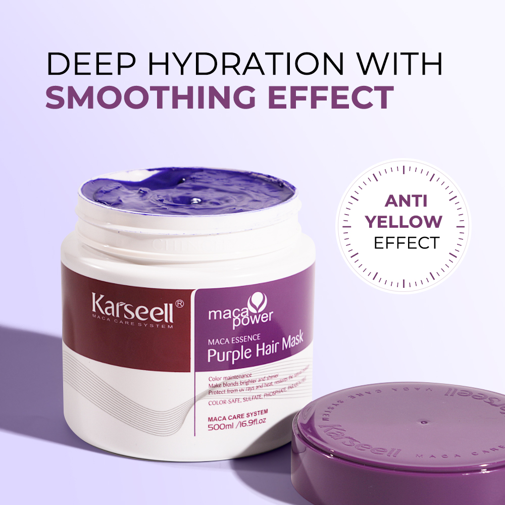 Máscara de cabelo roxo Karseel - Bond Repair Shampoo avaliação e preço