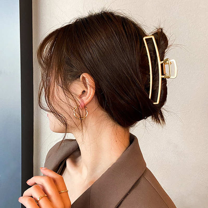 2025 novo elegante grande garr - Hair Clip Claw Large avaliação e preço