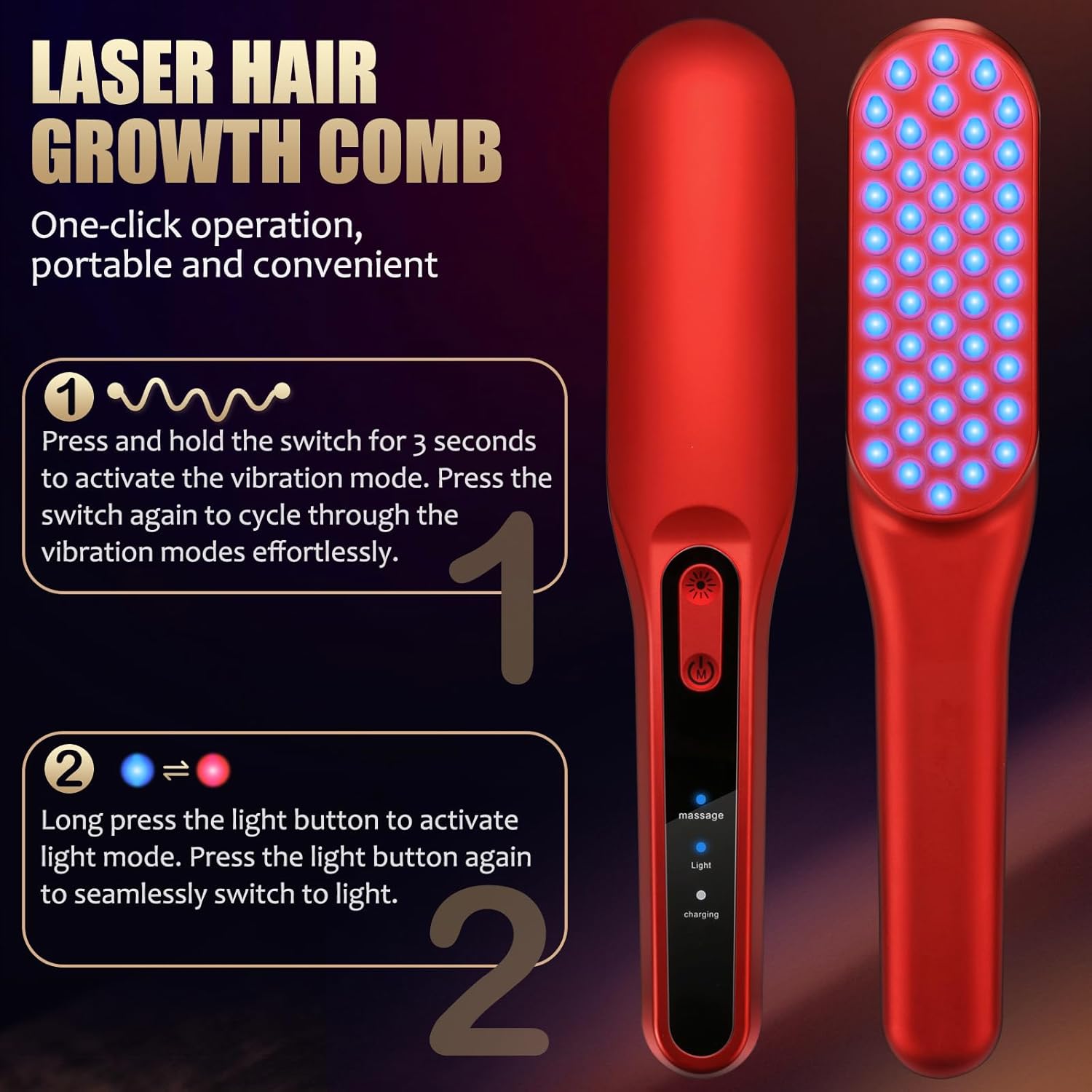 Escova a Laser para Cresciment - Hair Care Nutrition avaliação e preço