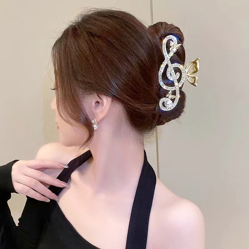 Elegant Music Note Shape Hair  - Hair Clip Claw Large avaliação e preço